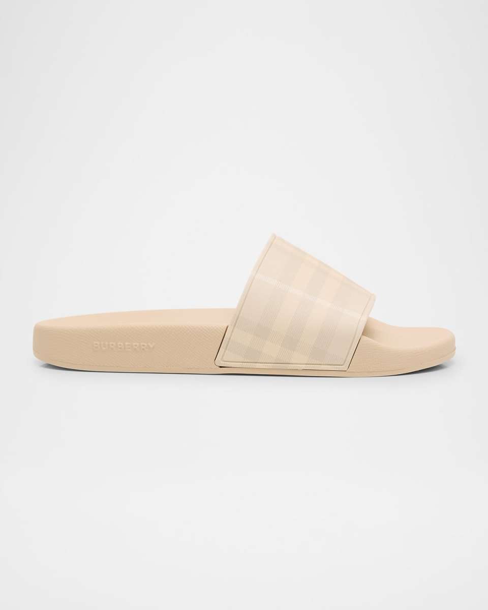 Furley Burberry Check Slides